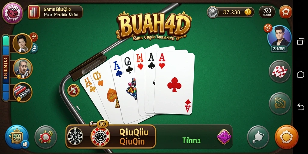 Tampilan menarik dari gameplay BUAH4D dalam QiuQiu.