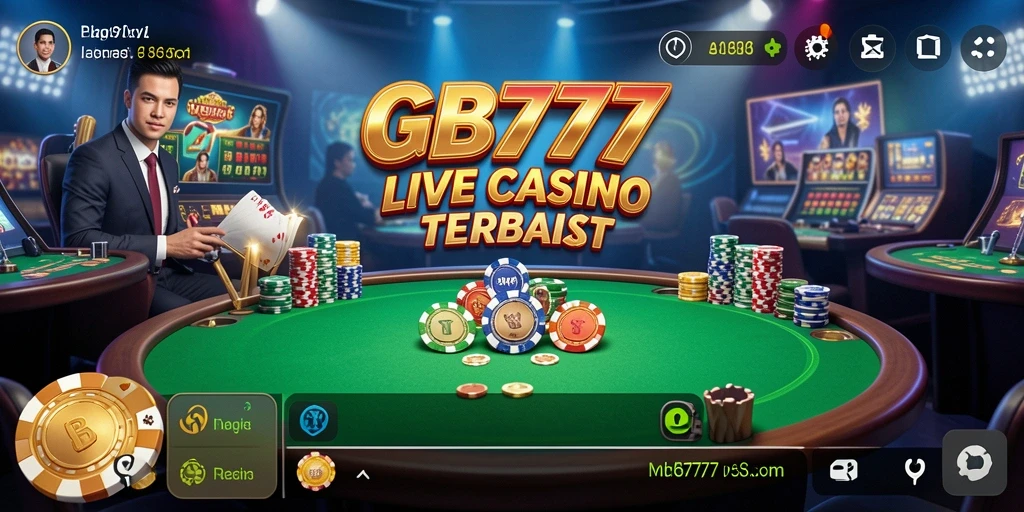 Screenshot gameplay GB777 yang menarik dalam suasana Live Casino.