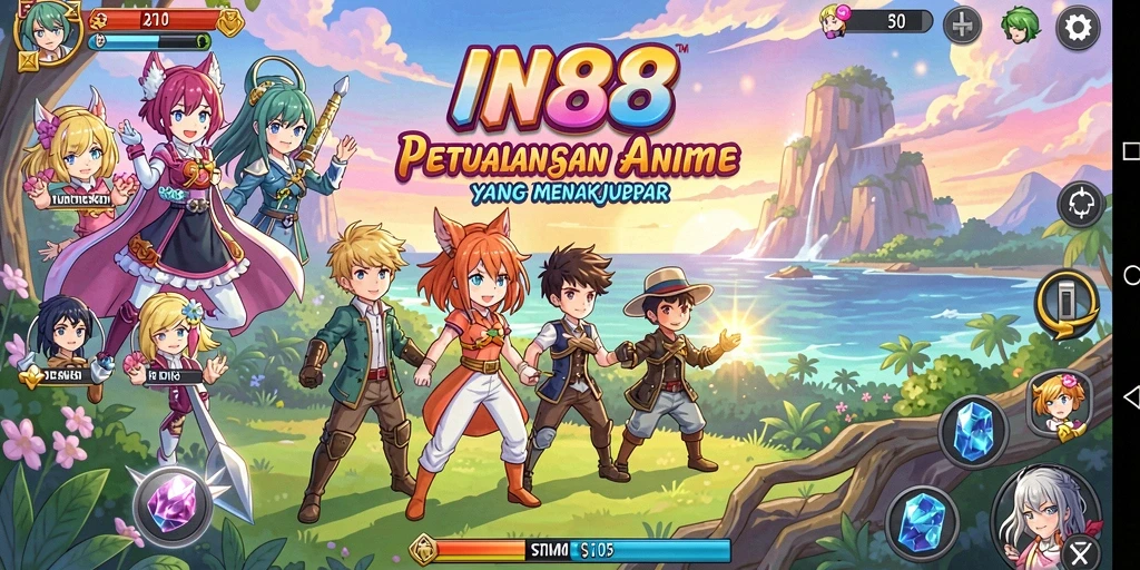 Tampilan gameplay menarik dari game Anime IN88.