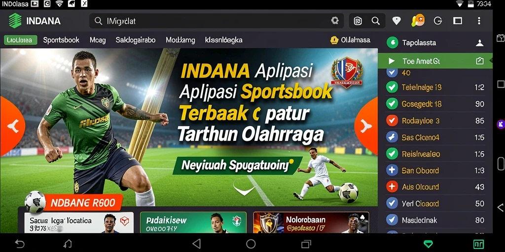 Tampilan gameplay menarik dari aplikasi Sportsbook INDAAA.