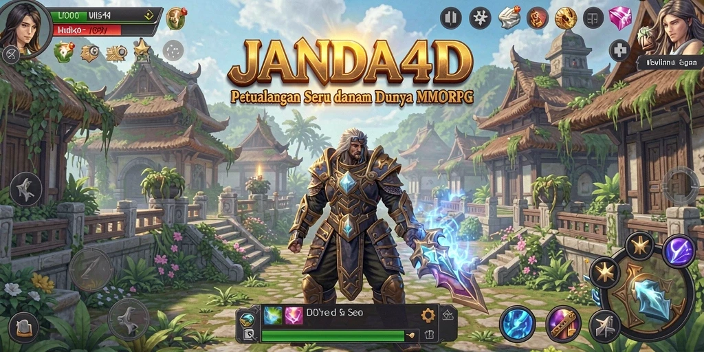 Tampilan gameplay seru di JANDA4D yang menampilkan pertarungan epik.