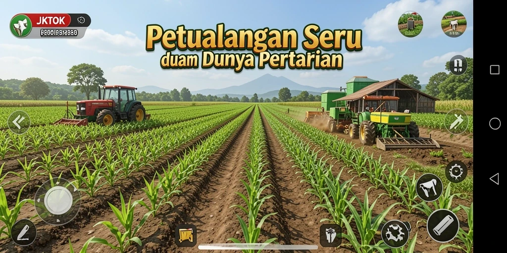 Gameplay seru dalam dunia pertanian JKTOK dengan grafis yang menarik.
