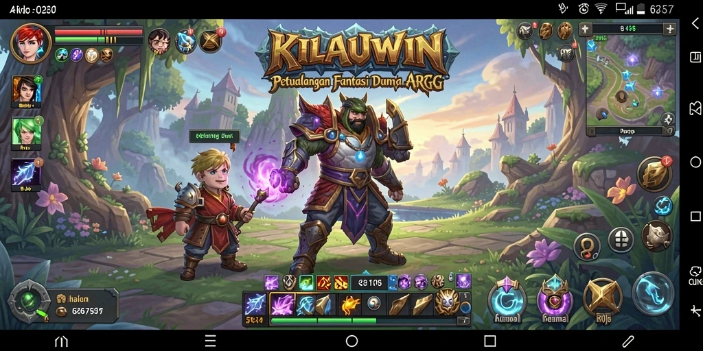 Tangkapan layar menampilkan aksi seru gameplay ARPG KILAUWIN.