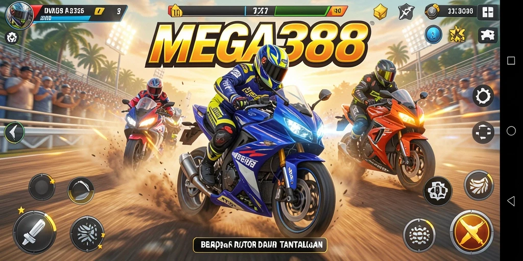 Gameplay balapan motor yang mendebarkan dan grafis menawan.