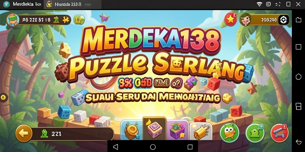 Screenshot gameplay MERDEKA138 dengan tantangan puzzle seru.
