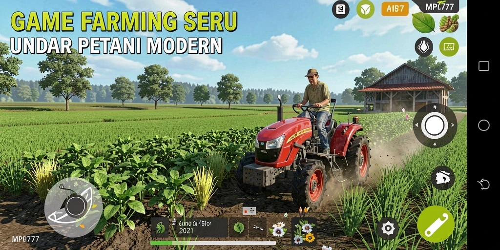 Gameplay menarik dalam game Farming yang menghadirkan pengalaman bertani yang menyenangkan.