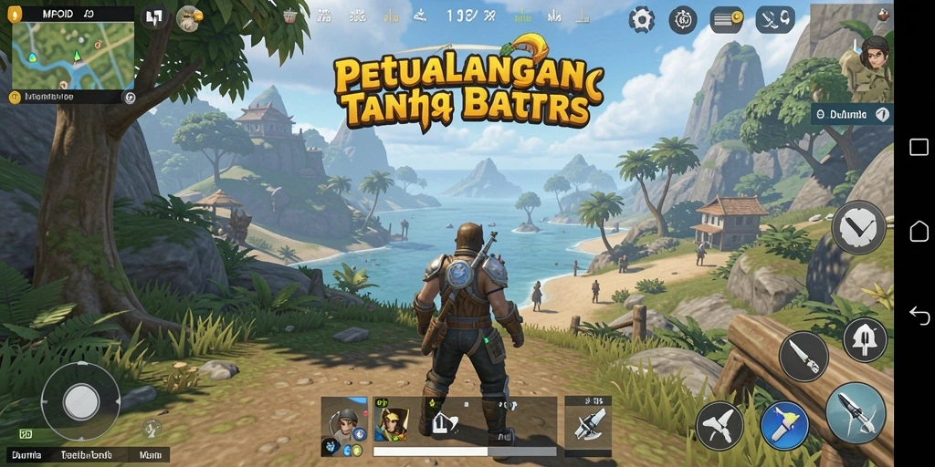 Gameplay MPOID yang menampilkan dunia terbuka dan bebas jelajah.