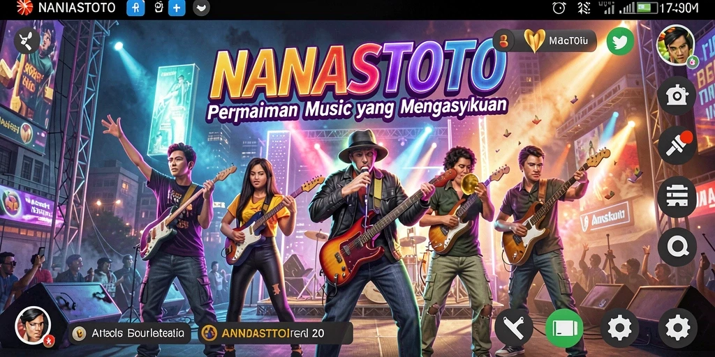 Tampilan gameplay <strong>NANASTOTO</strong> yang penuh warna dan interaktif.