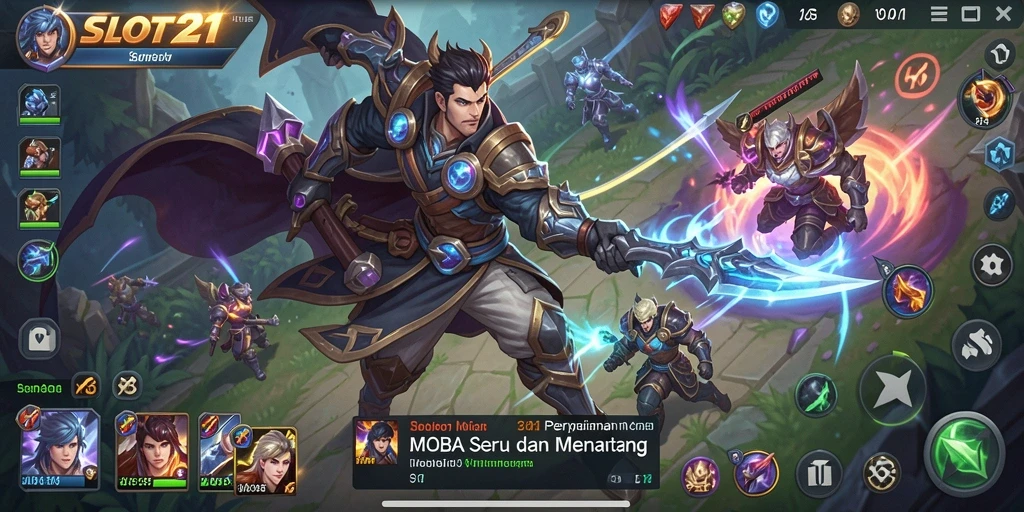 Tampilan menarik dari pertarungan epik di SLOT21.