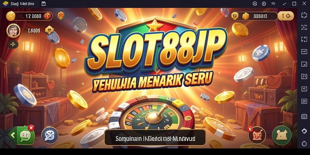 Tangkapan layar utama SLOT88JP menampilkan gameplay yang mendebarkan dan beragam mesin slot.