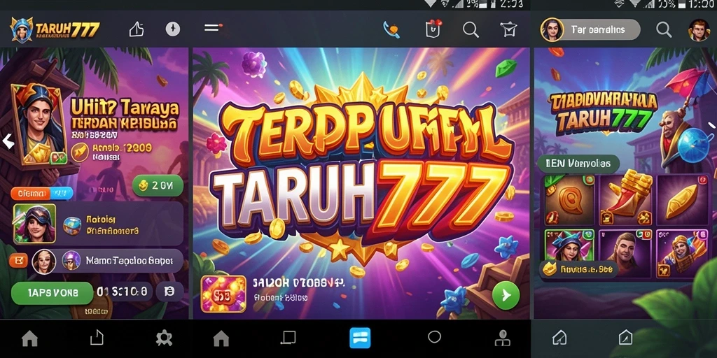 Tampilan antarmuka TARUH777 yang sederhana dan fungsional.