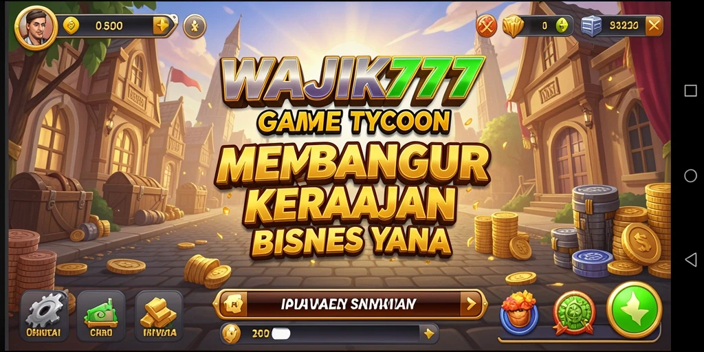 Tampilan gameplay menarik dalam WAJIK777 dengan elemen Tycoon yang mendebarkan.